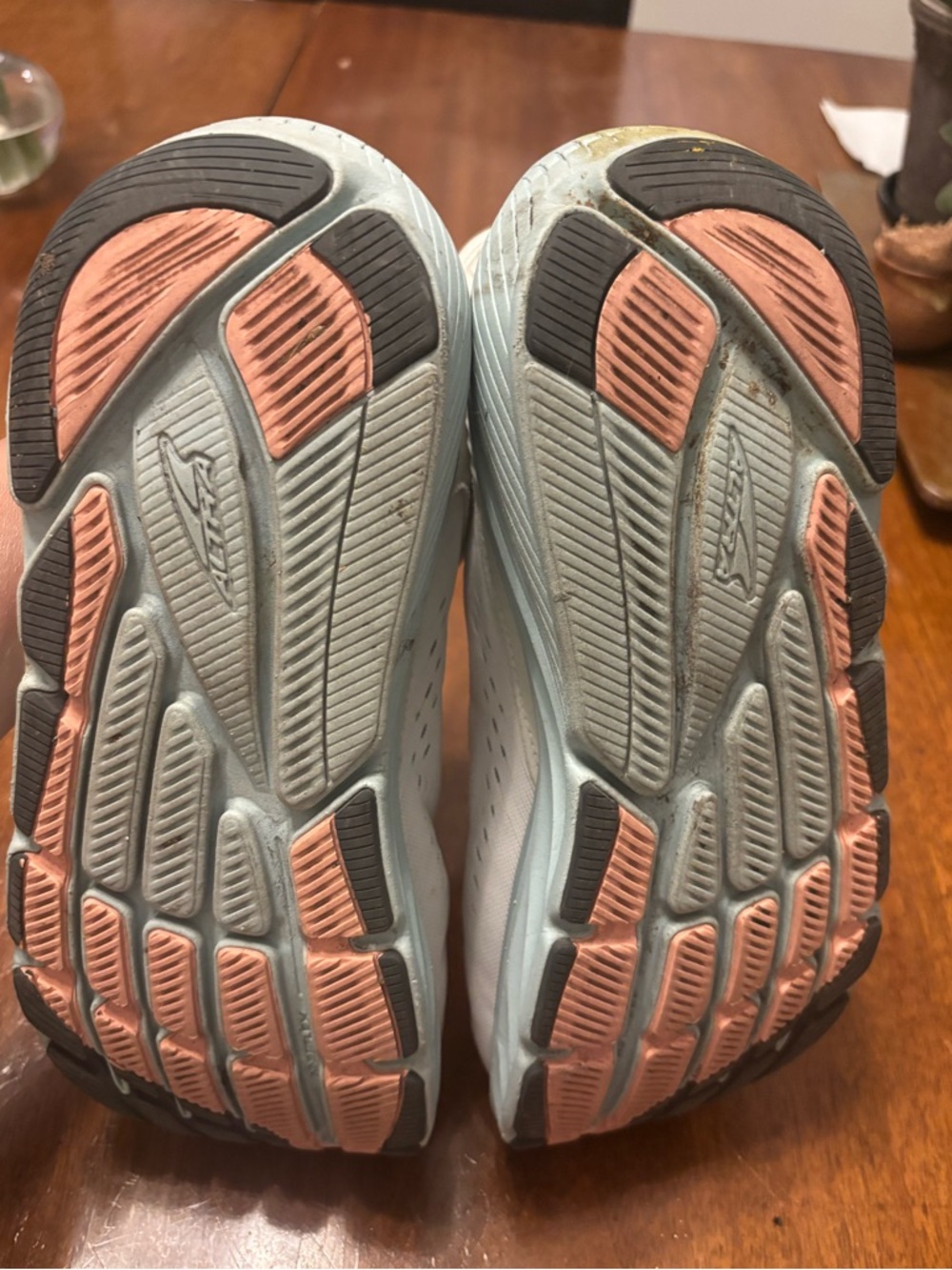Altra Women's VIA Olympus 2 in White with Pale Pink and Seafoam - Picture 7 of 8